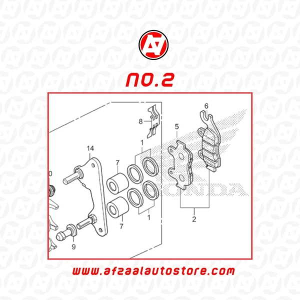 PAD SET,FR BRAKE (CG150)
